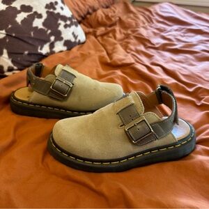 Doc marten Jorge II suede sling back mules side 7